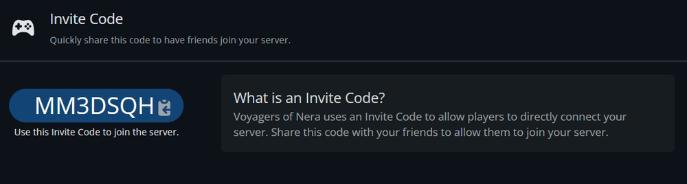Voyagers of Nera server Invite Code