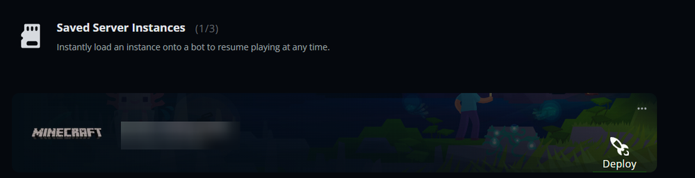 Interface showing a