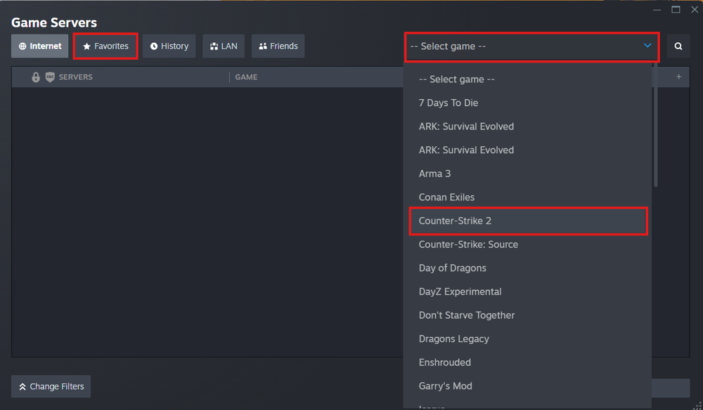 adding the game steam cs2