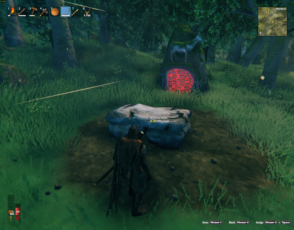 Deer Trophies ready to be offered at Eikthyr's Mystical Altar in Valheim.