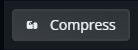 Nodecraft File Manager showing the Compress button used to create an archive of selected Enshrouded server files or folders.