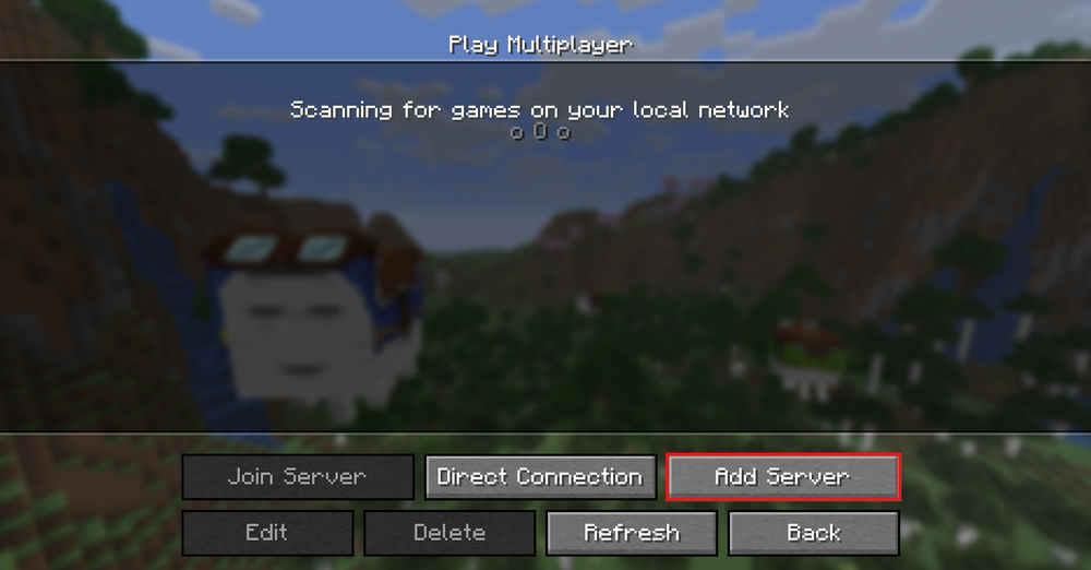 add server to mc