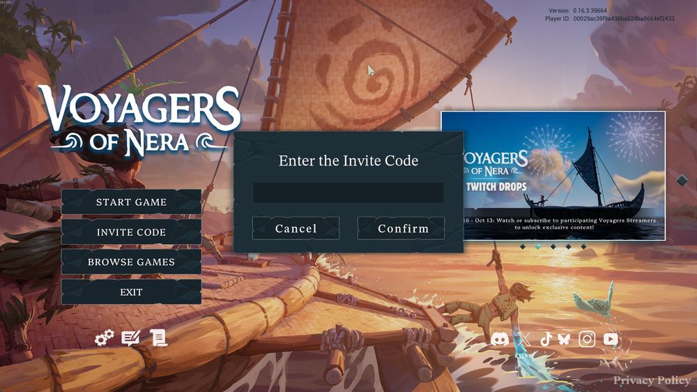 Video game menu screen featuring 