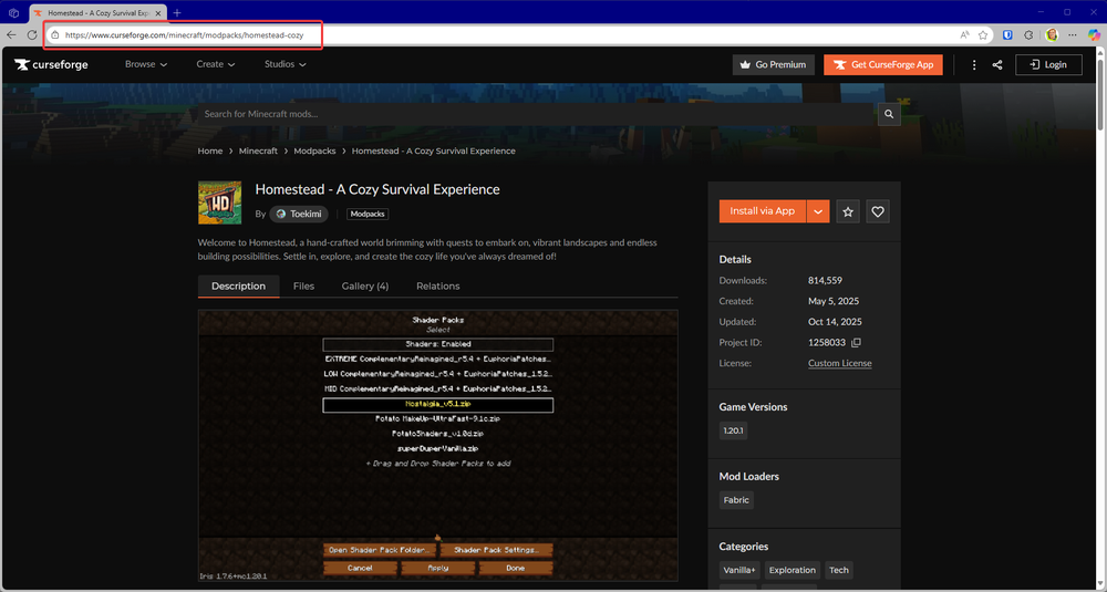 Screenshot of a webpage featuring the 