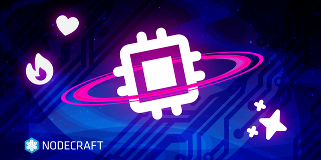 A processor icons floats like a ringed planet among emoji icons.