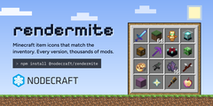 rendermite - Minecraft item icons that match the inventory. Every version, thousands of mods