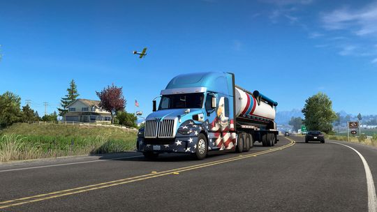 The most American truck to ever exist.  Eagles, stars and stripes, the works.