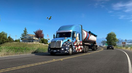 The most American truck to ever exist.  Eagles, stars and stripes, the works.