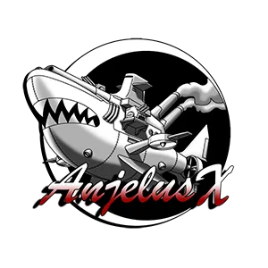 Airship with shark teetch