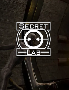 Creature in a dimly lit industrial setting with "Secret Lab" text overlayed.