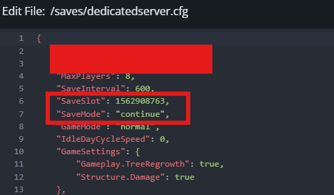 settings your save manually