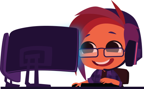 graphic of a happy Nodecraft gamer playing on their own private server