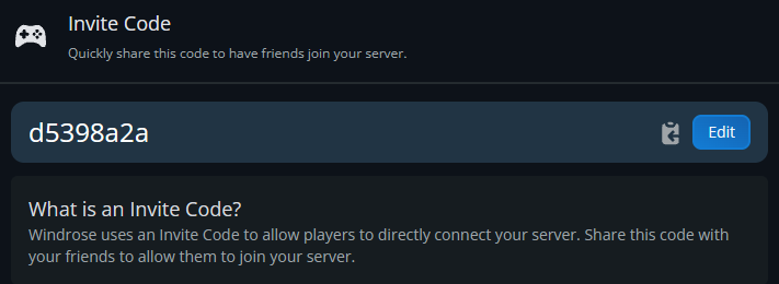 Windrose Server Invite Code